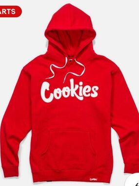 Cookies Thank You For Smoking With Us Red Logo Hoodie men’s large